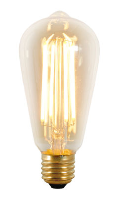 Illuminazione - Lampadine e Accessori - Lampadina LED filamenti E27 Squirrel Cage - / 3W (25W) - 240 lumen di Original BTC - Trasparente / Oro - Metallo, Vetro