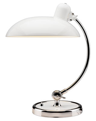 Fritz Hansen - Lampe de table Kaiser Idell en Métal, Acier - Couleur Blanc - 160 x 52.41 x 42.5 cm -