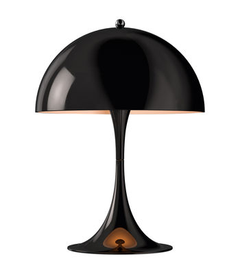 Luminaire - Lampes de table - Lampe de table Panthella Mini LED /Ø 25 x H 33,5 cm - Métal - Louis Poulsen - Noir (métal) - Acier, Aluminium