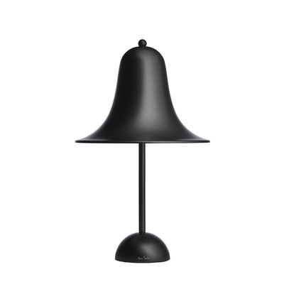 Verpan - Lampe de table Pantop en Métal, Métal peint - Couleur Noir - 200 x 34.34 x 38 cm - Designer