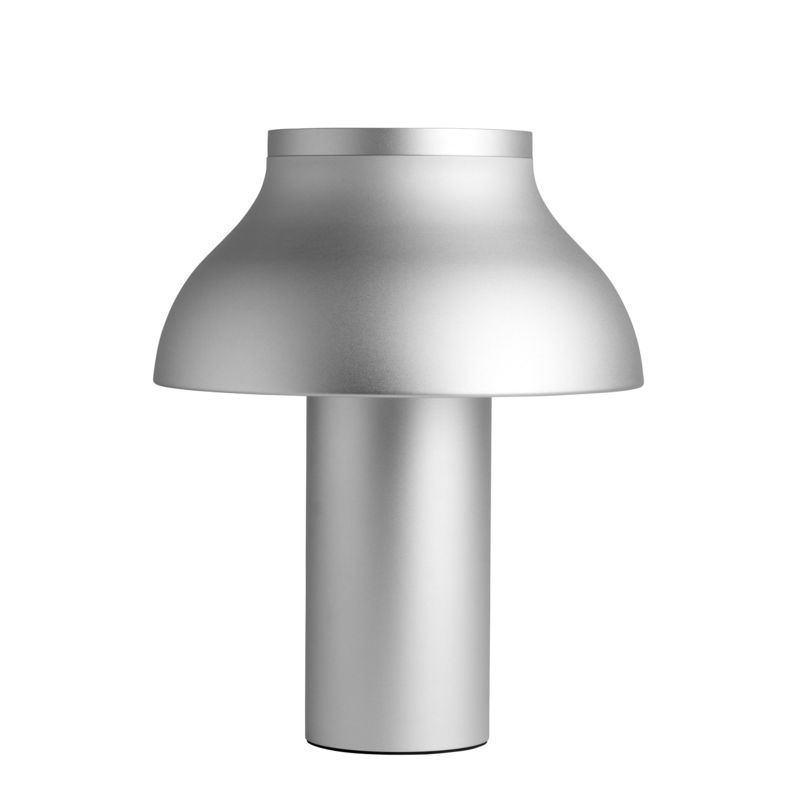 Luminaire - Lampes de table - Lampe de table PC Large gris argent métal / H 50 cm - Hay - Aluminium anodisé - Aluminium anodisé