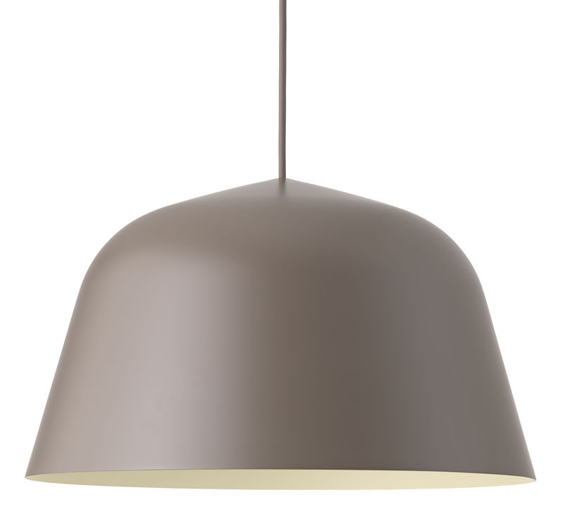 Lighting - Pendant Lighting - Ambit Pendant metal brown grey / Ø 40 cm - Muuto - Taupe - Aluminium