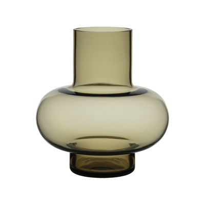 Marimekko - Vase Vases en Verre, Verre soufflé bouche - Couleur Marron - 26.21 x 26.21 x 20 cm - Des