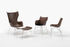 K/Wood Armchair - / High backrest - Moulded wood & leather by Kartell
