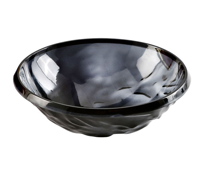 Table et cuisine - Saladiers, coupes et bols - Saladier Moon plastique gris noir / Coupe - Ø 45 cm - Kartell - Fumé - PMMA