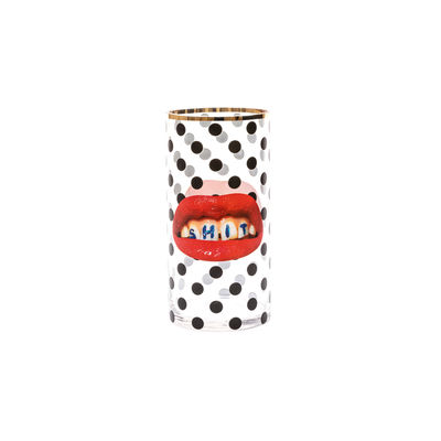 Seletti - Vase Toilet Paper en Verre - Couleur Multicolore - 15 x 15 x 30 cm - Designer Maurizio Cat