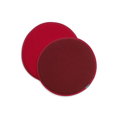 Image of Cuscino per seduta Seat Dots - / Ø 38 cm - Reversibile di Vitra - Rosso - Tessuto