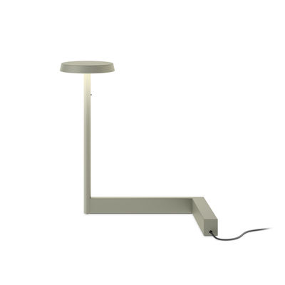 Vibia - Lampe de table Flat en Métal, Acier - Couleur Vert - 29 x 17 x 30 cm - Designer Ichiro Iwasa