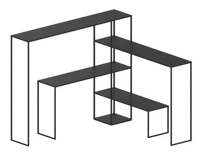 Furniture - Bookcases & Bookshelves - Easy Bridge Bookcase - Set of 4 by Zeus - Copper black - Painted steel