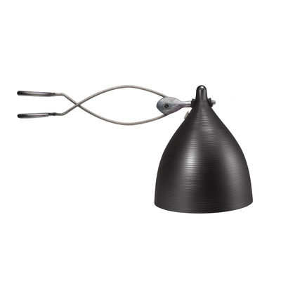 Illuminazione - Lampade da tavolo - Lampada a pinza Cornette - versione tinta unita di Tsé-Tsé - Nero - Alluminio anodizzato dipinto