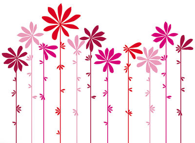 Decoration - Wallpaper & Wall Stickers - Tournesol Pink Sticker by Domestic - Pink - Vinal