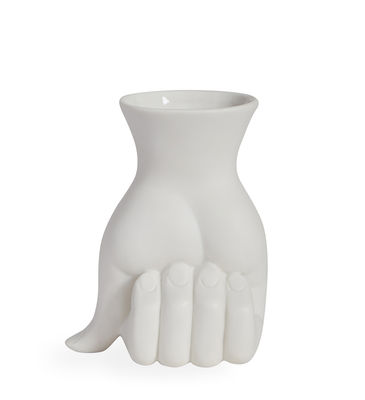 Decoration - Vases - Marcel Vase - / Clenched fist by Jonathan Adler - White - China