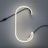 Néon Alphafont Wall light with plug - Letter C by Seletti