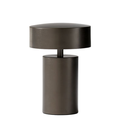 Menu - Lampe sans fil rechargeable Column en Métal, Aluminium - Couleur Marron - 70 x 19.83 x 17.5 c