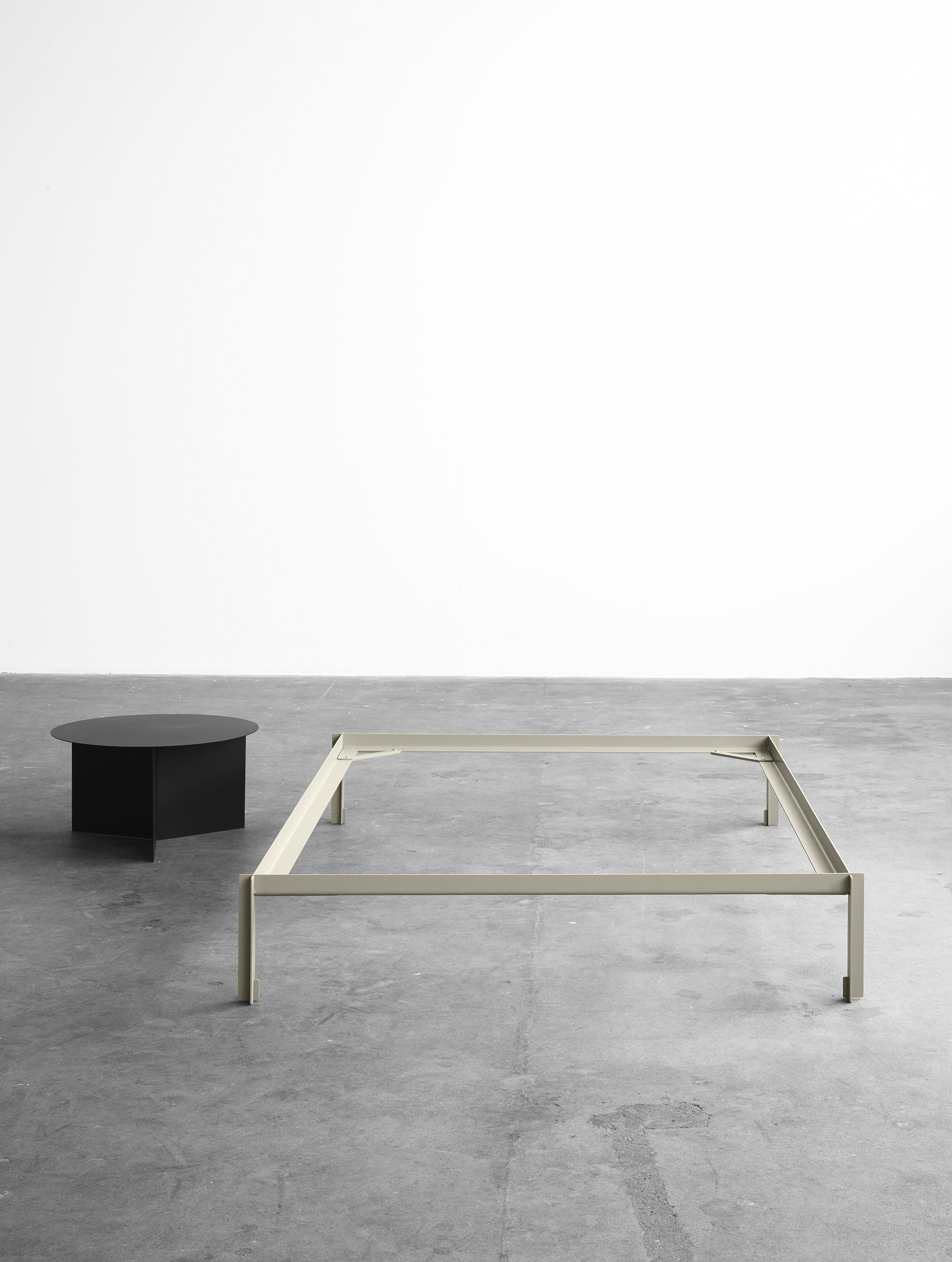 Bed Frame Connect By Hay White Made In Design Uk Furniture Beds Connect Bed Frame Metal 180 X 200 Cm By