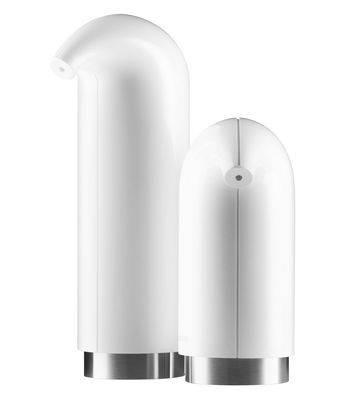 Interni - Bagno  - Dispenser per sapone - /Set di Eva Solo - Bianco - ABS, Acciaio inossidabile, Gomma, Plastica SAN