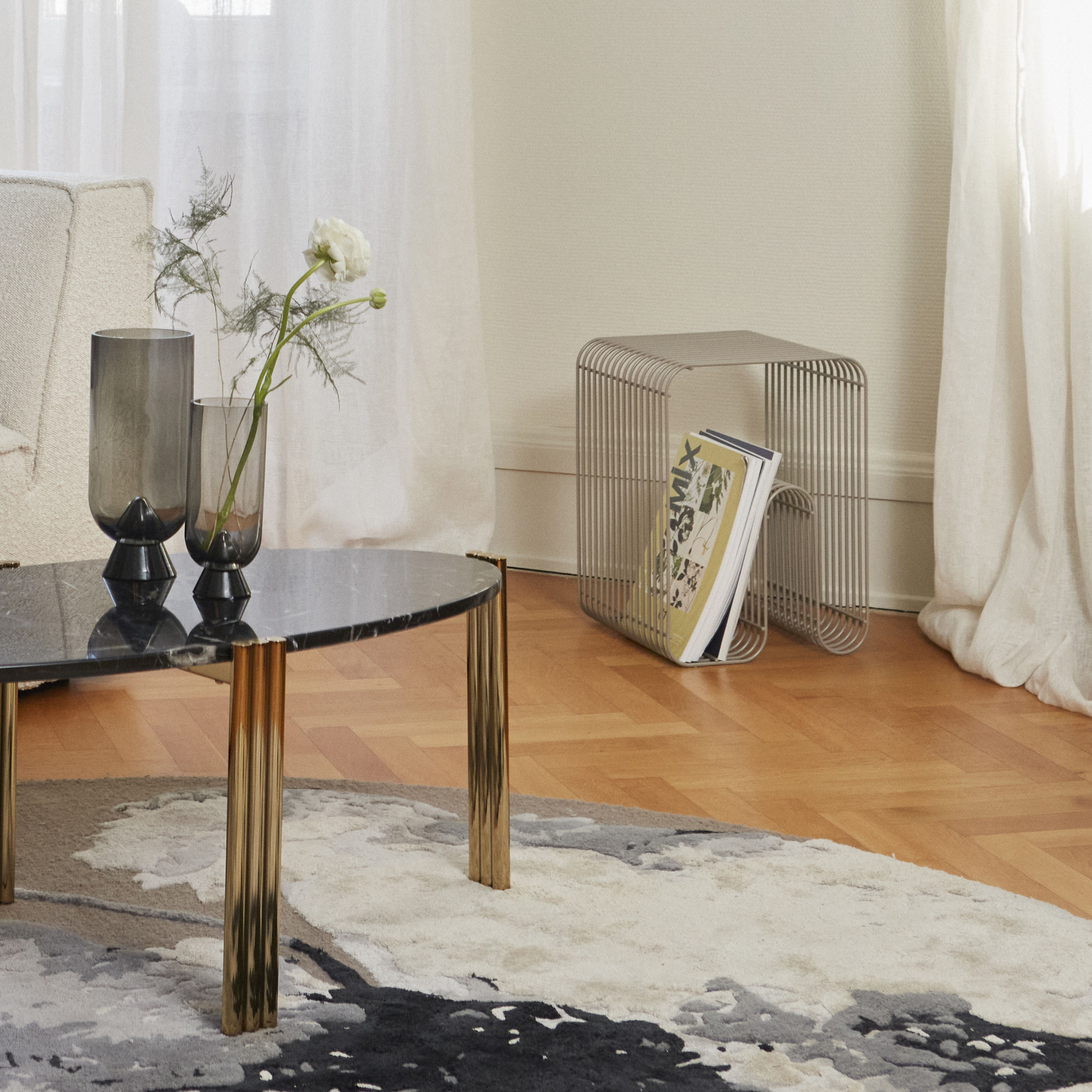 AYTM Curva End table taupe Made In Design UK