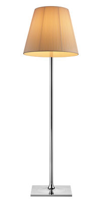 Lighting - Floor lamps - K Tribe F3 Soft Floor lamp - H 183 cm by Flos - Fabric - Fabric, Polished aluminium