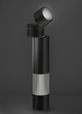 Luminaire - Lampes de table - Lampe de table Objective LED / H 37 cm - Artemide - Noir - Aluminium peint, Méthacrylate