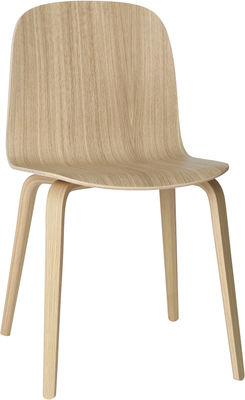 Möbel - Stühle  - Visu Stuhl Holz - 4-beinig - Muuto - Eiche massiv - Eichenholzfurnier