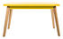 Table rectangulaire 55 / 130 x 70 cm - Métal & pieds bois - Tolix