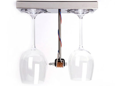 Dekoration - Spaßig und ausgefallen - Bottoms Up Doorbell Türklingel - droog - Transparent - Stahl - Kristall, rostfreier Stahl