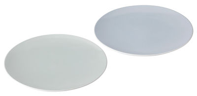 Tableware - Plates - Emma Dessert plate - Set of 2 - Ø 18 cm by Stelton - Light blue & Light green - Glazed ceramic