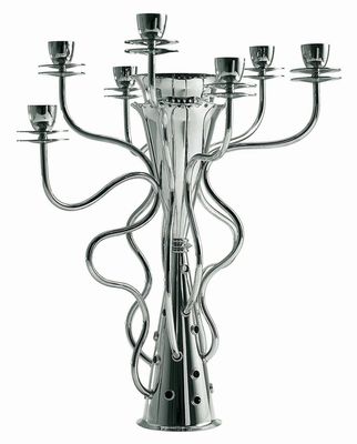Decoration - Candles & Candle Holders - Simon Candelabra by Driade - Silver - Silver-plated metal