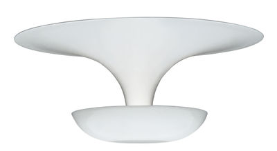 Luminaire - Plafonniers - Plafonnier Funnel Mini / LED - Ø 22 cm - Vibia - Blanc - Aluminium peint
