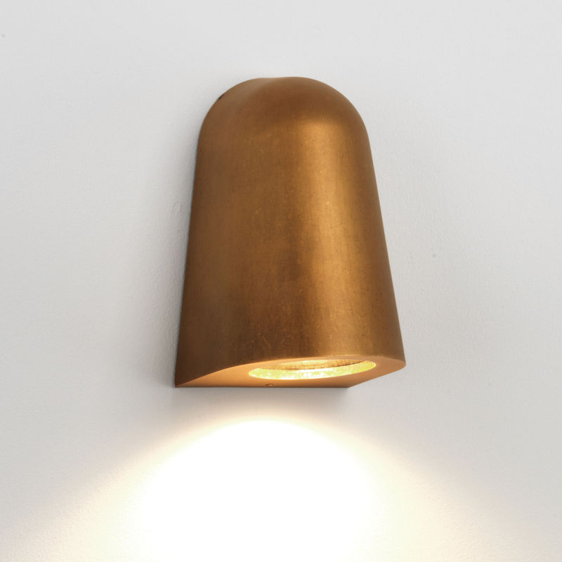 Lighting - Wall Lights - Mast Light Outdoor wall light gold metal / Metal - Astro Lighting - Aged brass - Aluminium