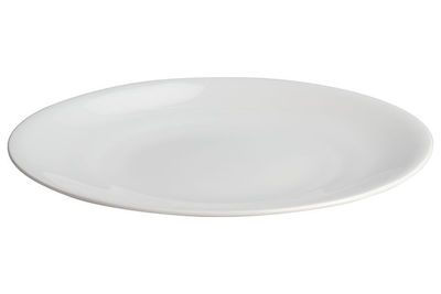 Tableware - Plates - All-time Plate - time - Dinner plate in bone china by Alessi - White - Dinner plate - Bone china