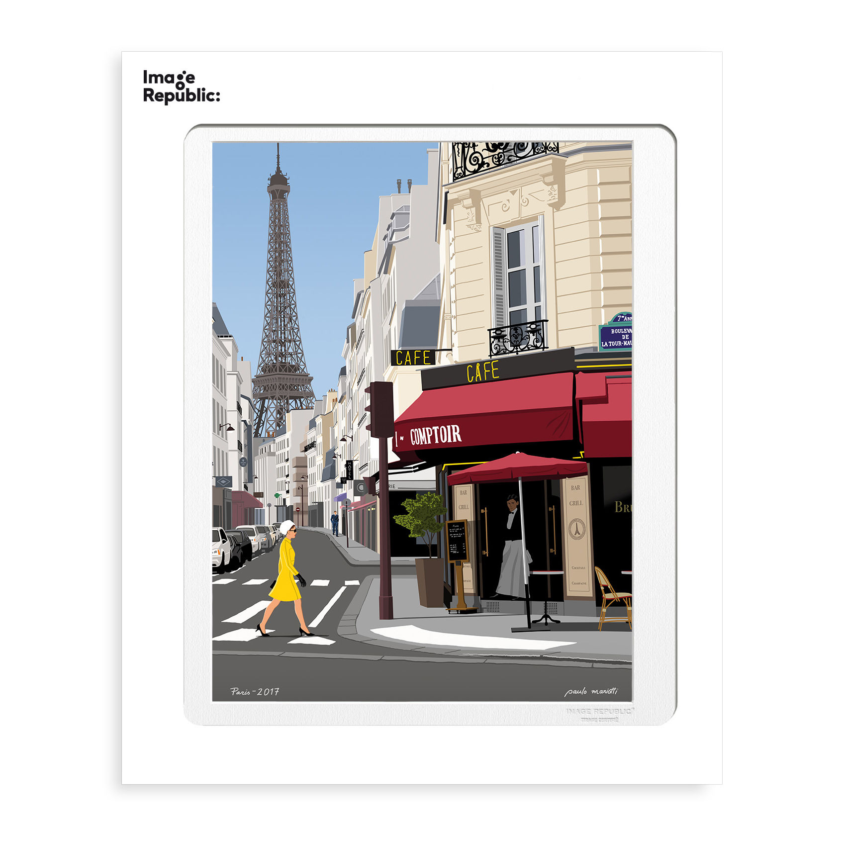 Republic Paulo Mariotti - Paris Poster - multicoloured | In Design UK