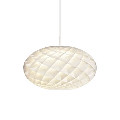 Illuminazione - Lampadari - Sospensione Patera Oval LED - / Sorgente LED integrata - Ø 50 cm - PVC alveolato di Louis Poulsen - LED integrato / bianco - PVC