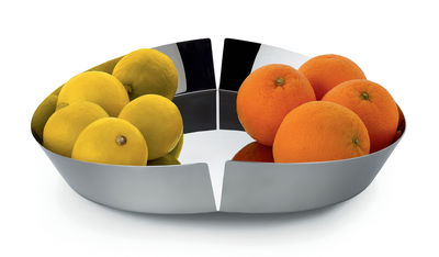 Table et cuisine - Saladiers, coupes et bols - Corbeille à fruits Broken Bowl / Ø 31 cm - Alessi - Noir - Acier laqué époxy