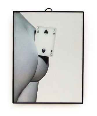 Seletti - Miroir à poser Toilet Paper en Plastique, plastique - Couleur Multicolore - 18.17 x 18 x 2