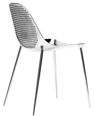 Furniture - Chairs - Mammamia Punk Chair - Hobnailed / Metal shell & legs by Opinion Ciatti - Chromed - Aluminium, Metal