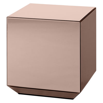 Mobilier - Tables basses - Table d'appoint Speculum / Miroir - 38 x 38 x H 40 cm - AYTM - Miroir rose - Verre