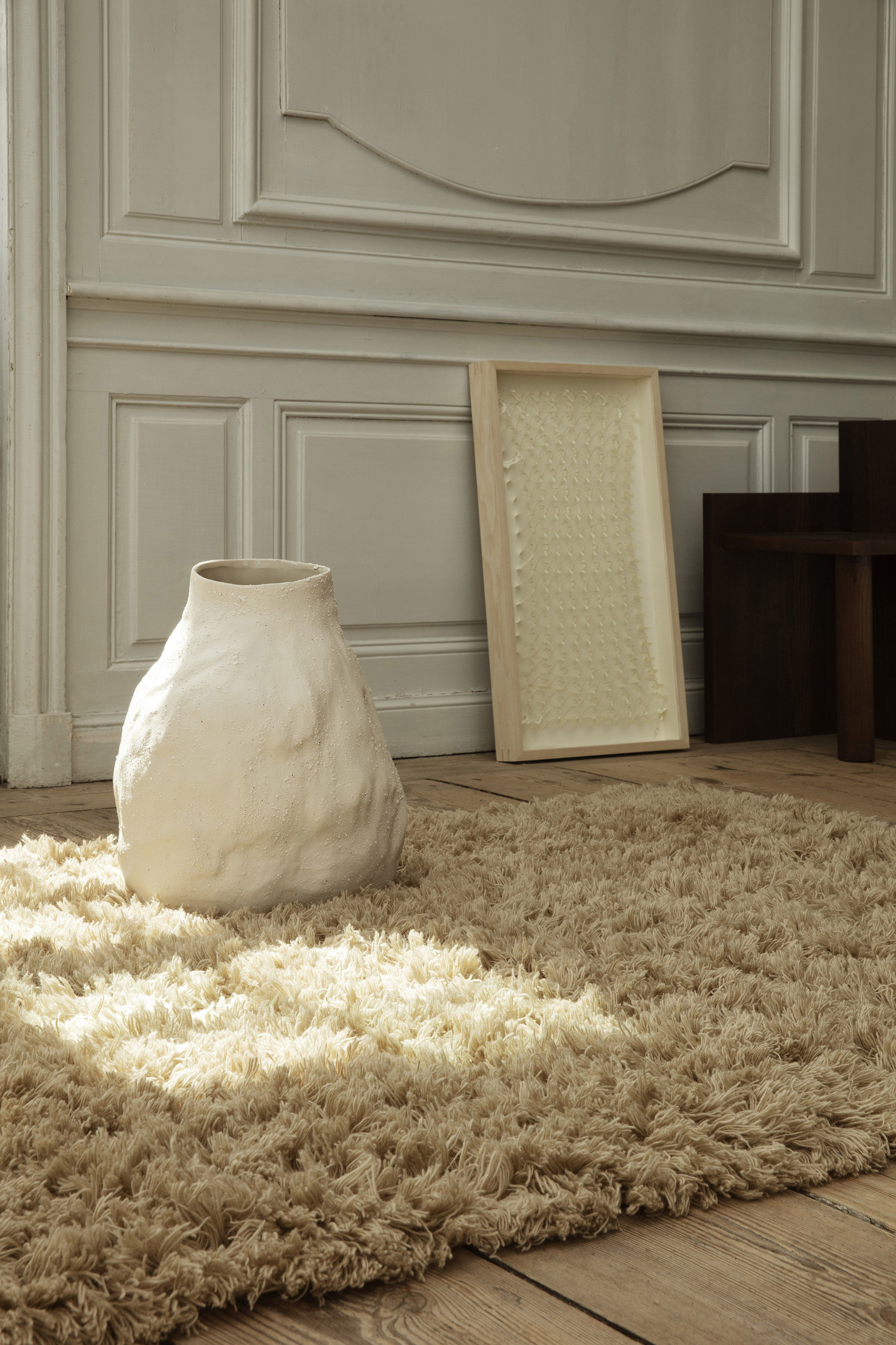 Tappeto Meadow Small di Ferm Living - beige