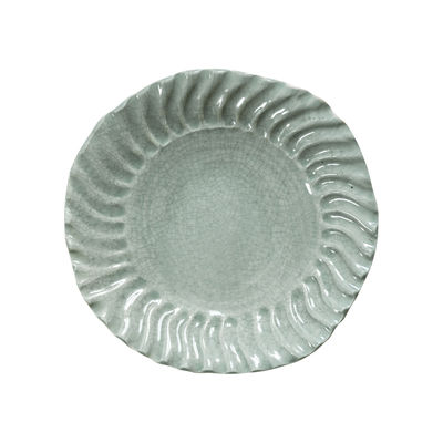 Jars Céramistes - Assiette creuse Dashi en Céramique, Grès émaillé - Couleur Vert - 19.31 x 19.31 x 