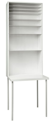 Furniture - Office Furniture - Hardworking Desk - Large / H 220 cm by droog - White - Painted aluminium, Painted beech