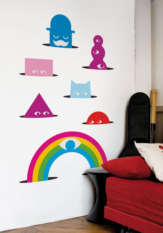 Decoration - Children\'s Home Accessories - Meriwinkles Sticker plastic material paper multicoloured - Domestic - Multicoloured - Vinal