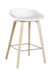 Tabouret de bar About a stool AAS 32 / H 65 cm - Plastique & pieds bois - Hay