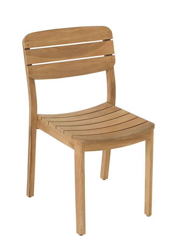 Furniture - Chairs - Lodge Chair natural wood / Teak - Vlaemynck - Teak - Unoiled teak