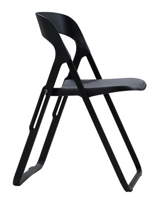 Furniture - Chairs - Bek Folding chair - Plastic by Casamania - Black - Polypropylene, Varnished metal