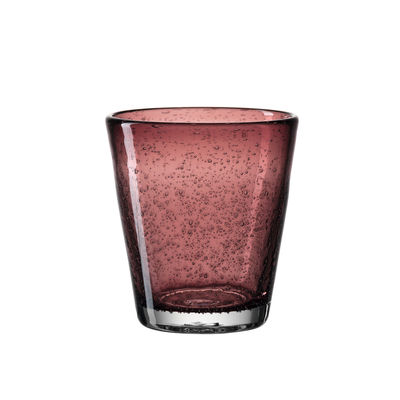 Tableware - Wine Glasses & Glassware - Burano Glass - / Bubble - 330 ml by Leonardo - Plum - Mouth-blown bubble glass