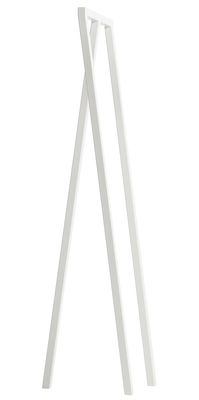 Möbel - Garderoben und Kleiderhaken - Loop Kleiderständer B 45 cm - Hay - Weiß - lackierter Stahl