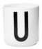 Mug A-Z / Porcelaine - Lettre U - Design Letters