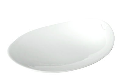 Table et cuisine - Assiettes - Assiette Jomon Small / 14 x 11 cm - cookplay - Blanc - Porcelaine