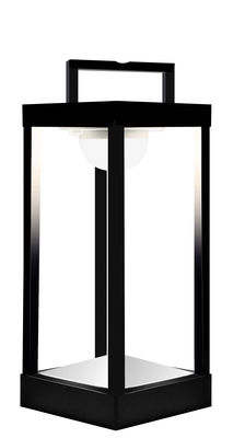 Illuminazione - Lampade da tavolo - Lampada solare La Lampe Parc M LED / Senza fili - H 40 cm - Maiori - Nero - Alluminio, Vetro