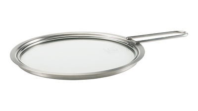 Tableware - Dishes and cooking - Lid - Ø 16 cm - With hand by Eva Trio - Silver - Stainless steel